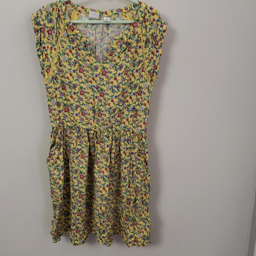 Gap girls cap sleeve dress with pockets